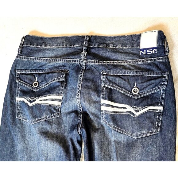 Helix Jeans Mens 34x30 Blue Slim Fit Bootcut  Denim Pants - Picture 9 of 9